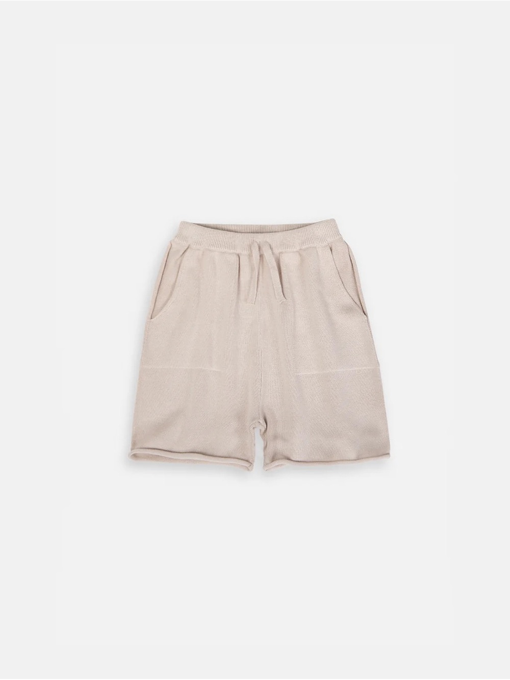 7AM - COTTON SLOUCHY SHORTS - OAT - SIZE 2-3T